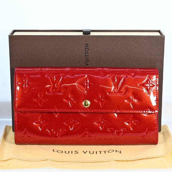 Auth Louis Vuitton Vernis Portefeuille #89586L24B - Picture 1 of 15